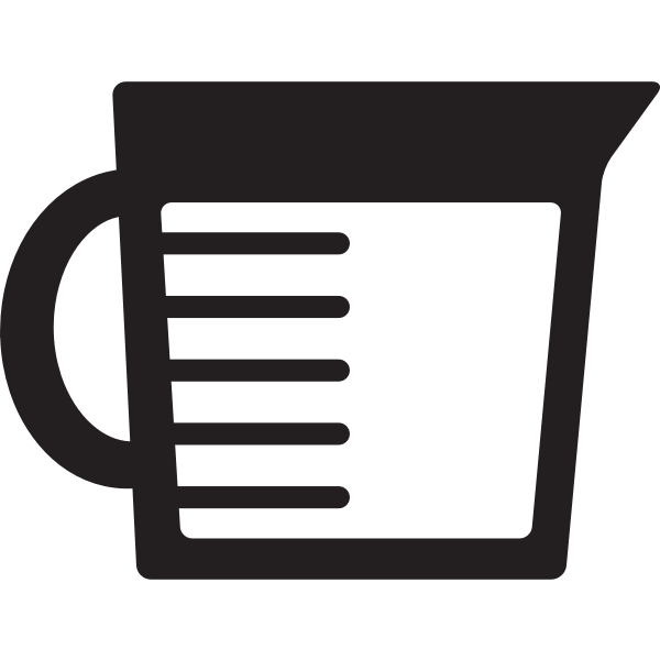 SVG Measuring cup icon