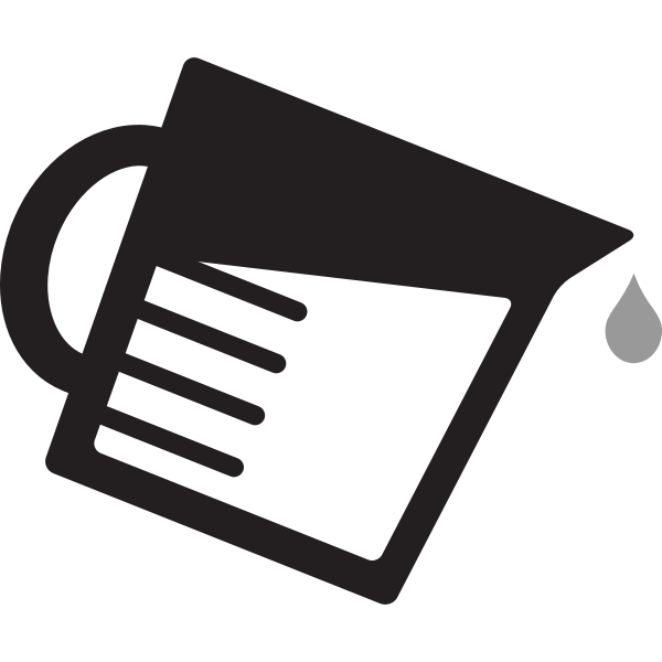 SVG Measuring cup symbol