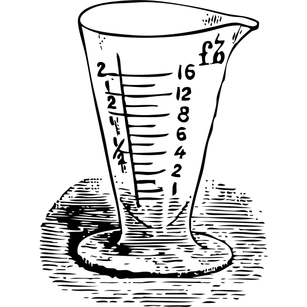 SVG Measuring glass in drams