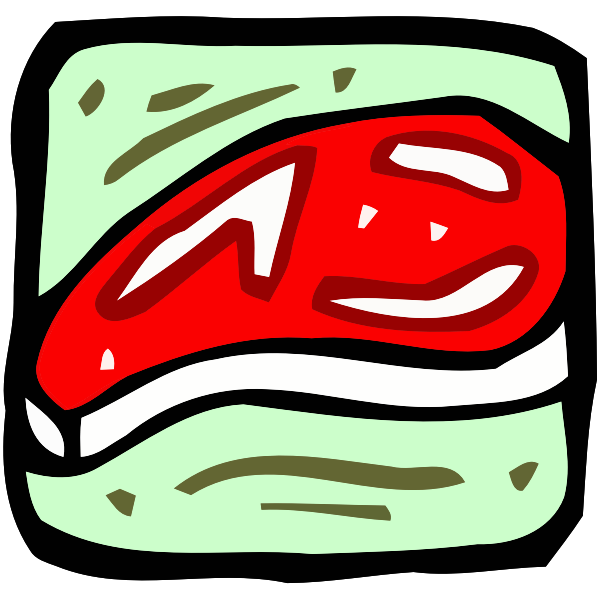 SVG Meat plate