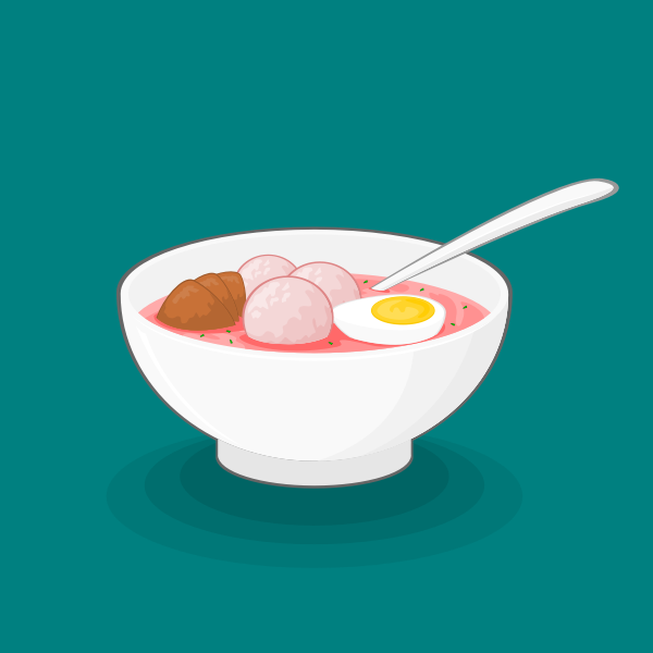 SVG Meatballs in a dish