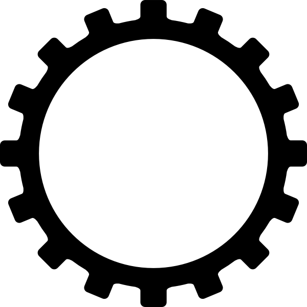 SVG Mechanic cog silhouette