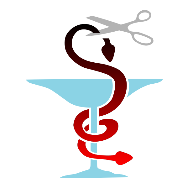 SVG Medical Caduceus vector image