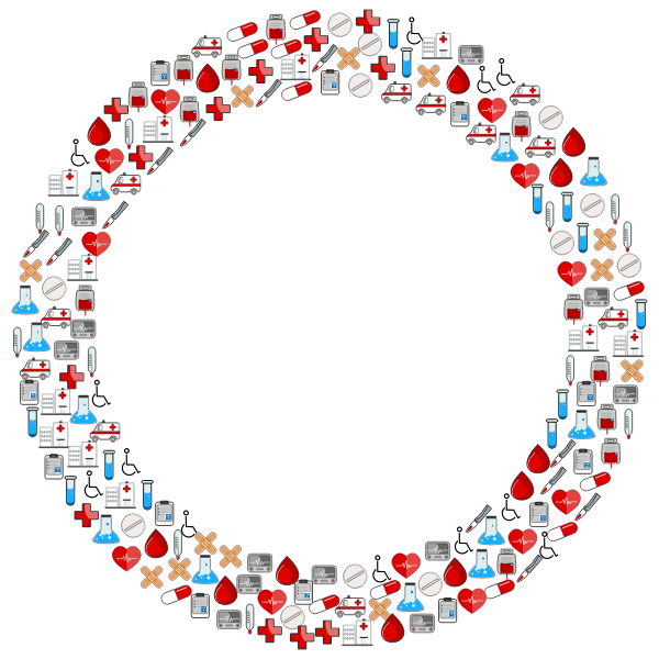 SVG Medical icons circle image