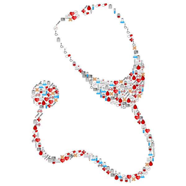 SVG Medical icons stethoscope