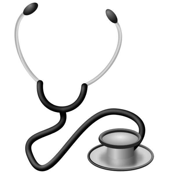 SVG Medical stethoscope vector drawing