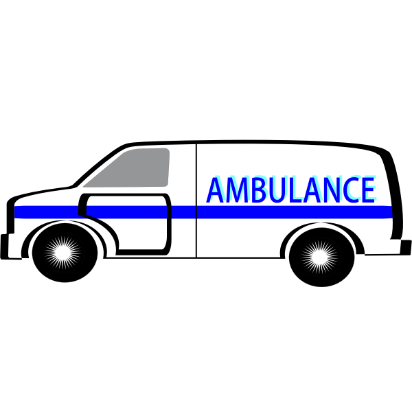 SVG Medical van vector illustration