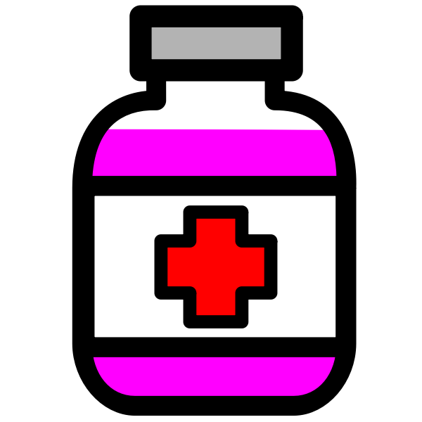 SVG Medicine container vector image