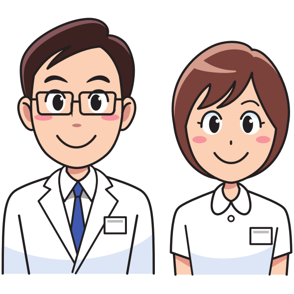 SVG Medicine doctor and nurse