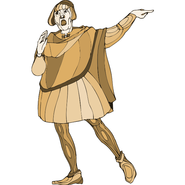 SVG Medieval citizen