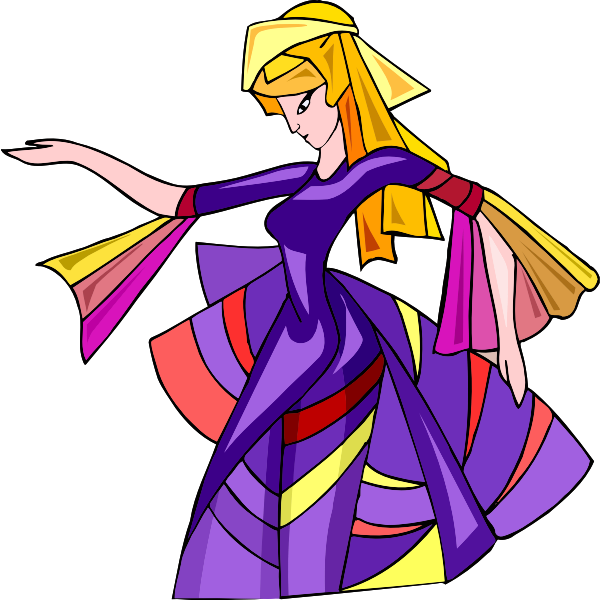 SVG Medieval danseuse