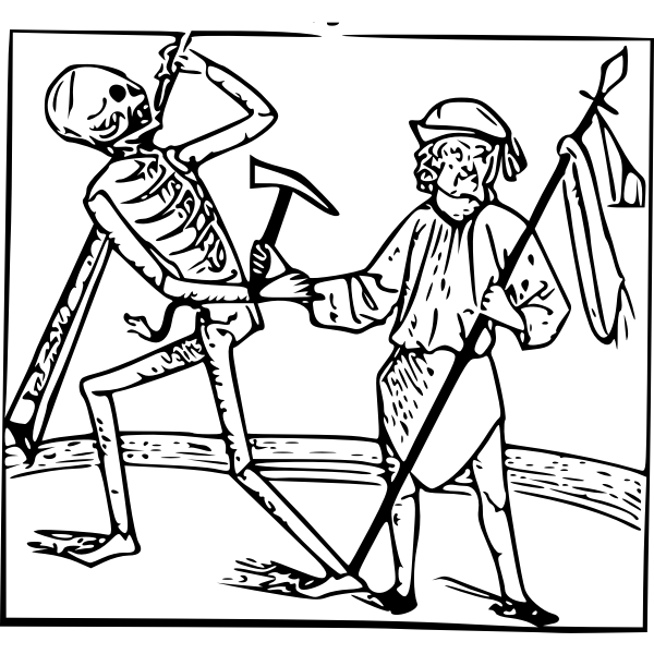 SVG Medieval death dance