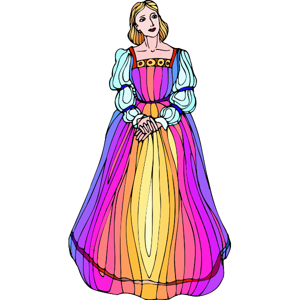 SVG Medieval heroine