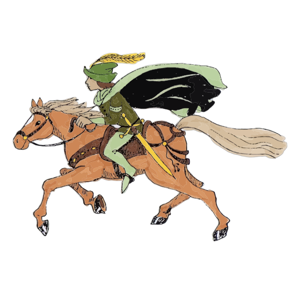 SVG Medieval Horse Rider