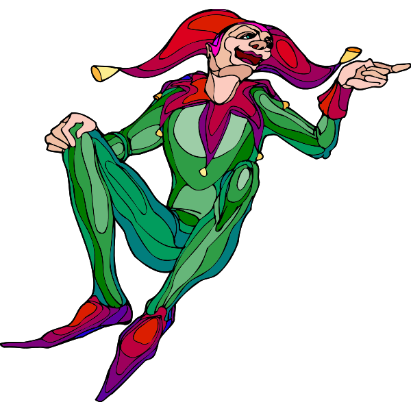 SVG Medieval jester