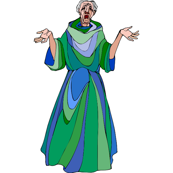 SVG Medieval monk