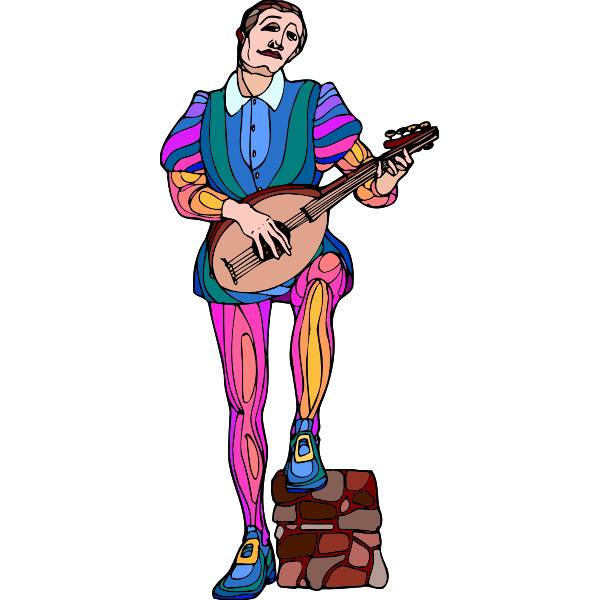SVG Medieval musician