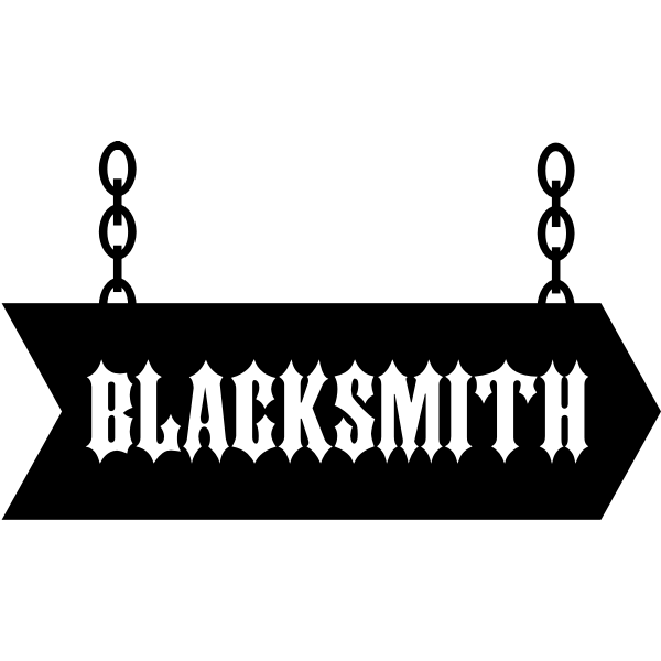 SVG Medieval sign blacksmith