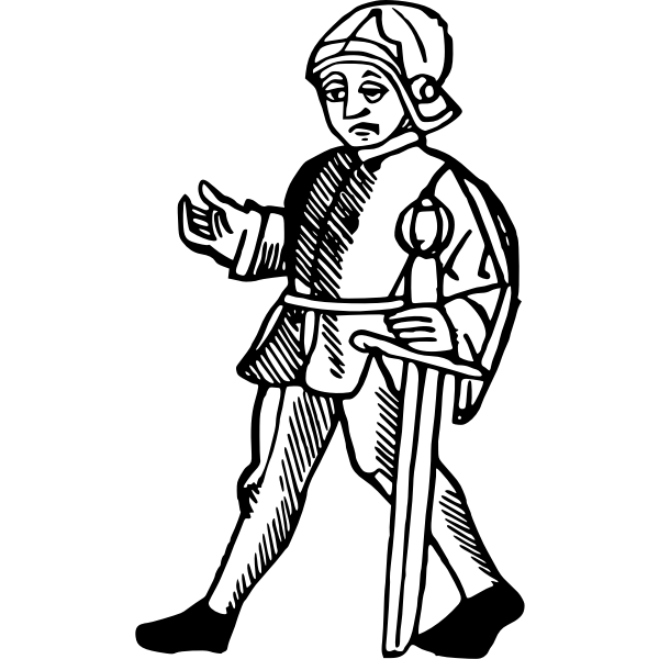 SVG Medieval soldier