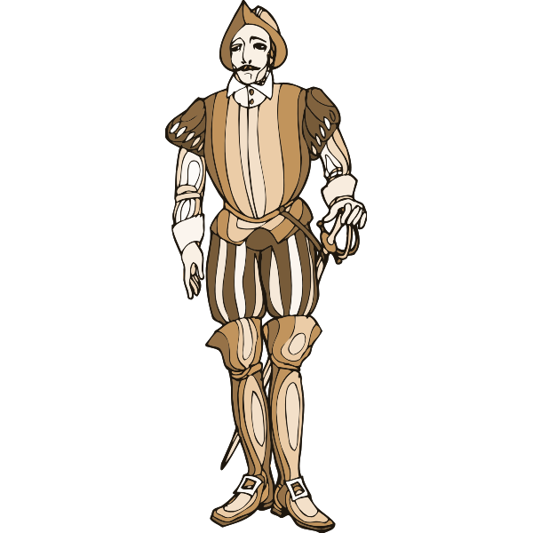 SVG Medieval soldier image