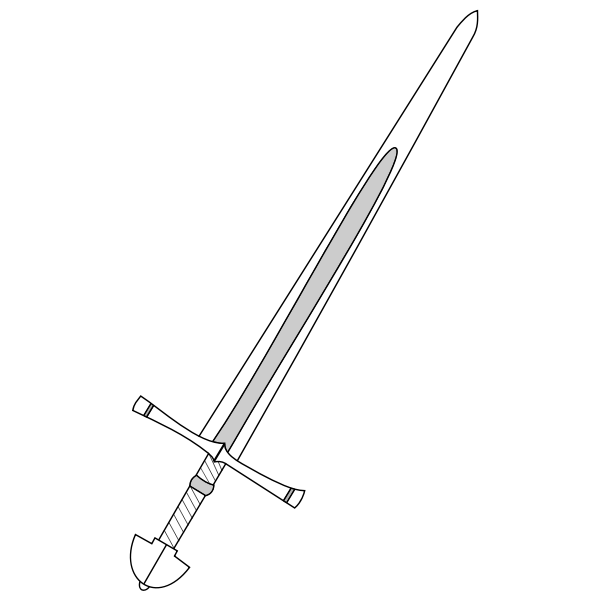 SVG Medieval sword image