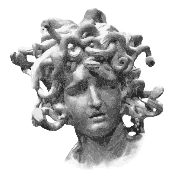 SVG Medusa039s head