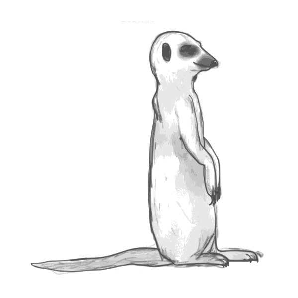 SVG Meerkat sketchy