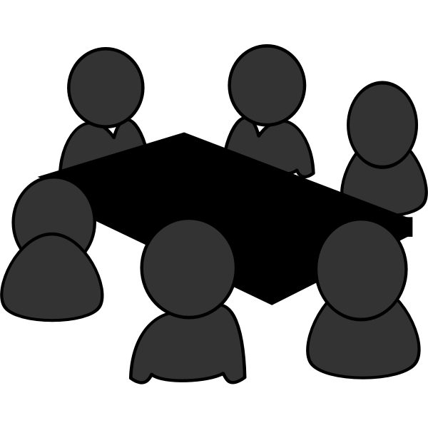 SVG Meeting around a table