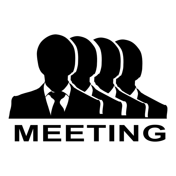 SVG Meeting vector silhouette