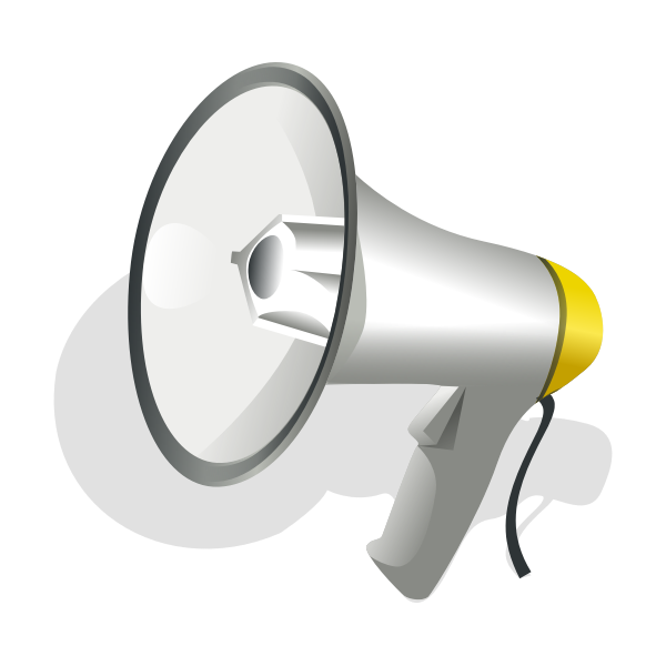 SVG Megaphone vector image