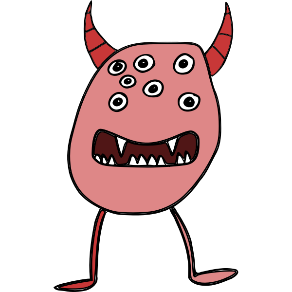 SVG Melting monster vector image