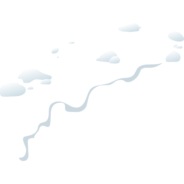 SVG Melting snow cover