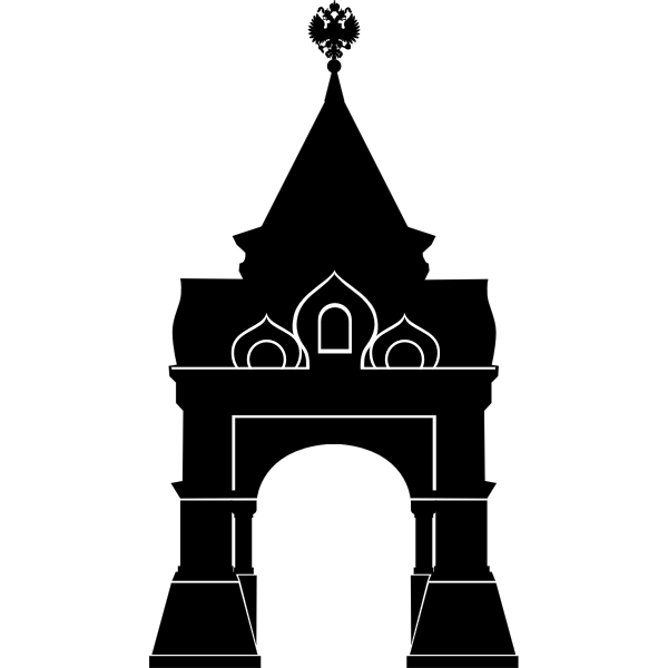 SVG Memorial arch in Vladivostok vector graphics