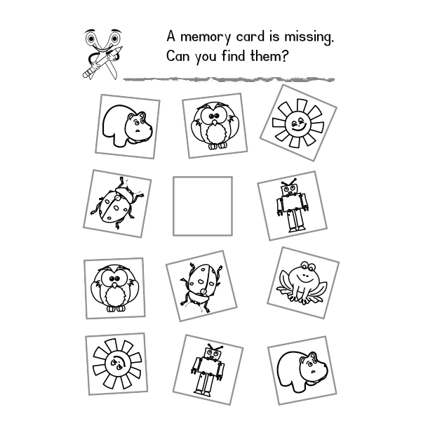 SVG Memory card riddle vector iage
