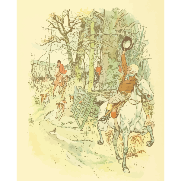 SVG Men hunting