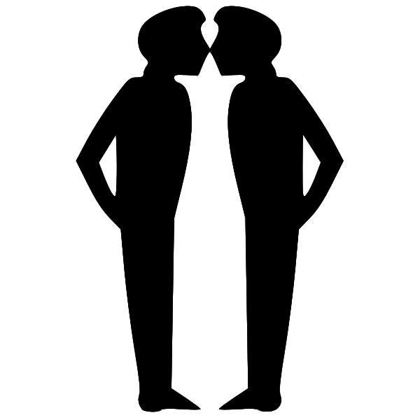 SVG Men kissing