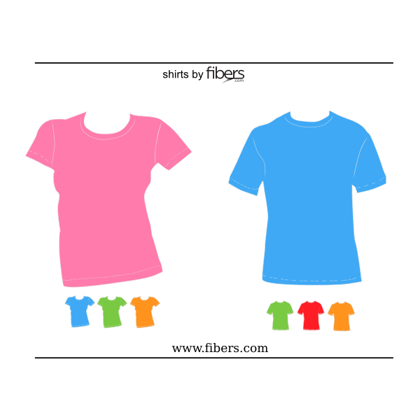 SVG Men039s and women039s fit t-shirts vector image