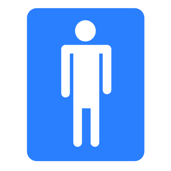 SVG Men039s bathroom sign vector clip art
