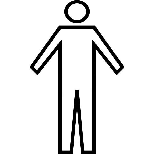 SVG Men039s toilet line art symbol vector drawing