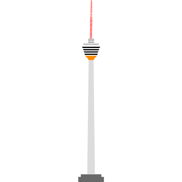 SVG Menara tower vector clip art