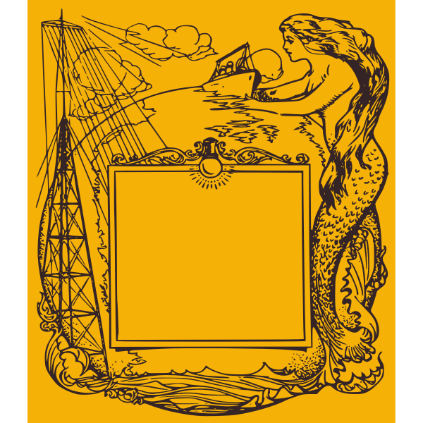 SVG Mermaid frame