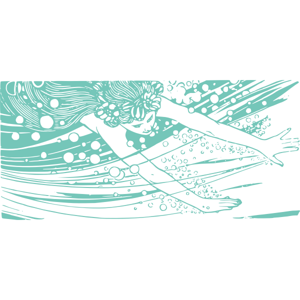 SVG Mermaid in water