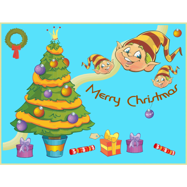 SVG Merry Christmas background