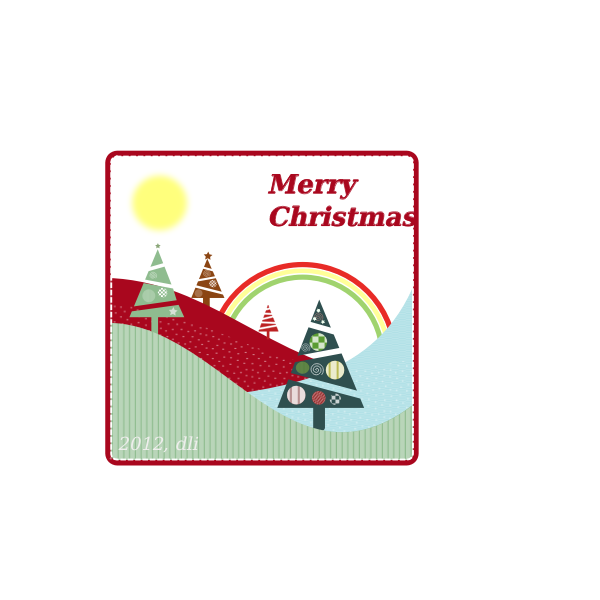 SVG Merry Christmas Background Vector
