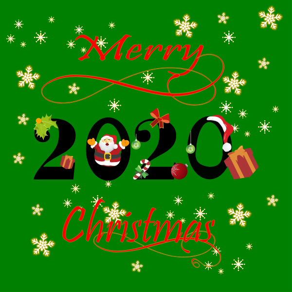 SVG Merry Christmas in English