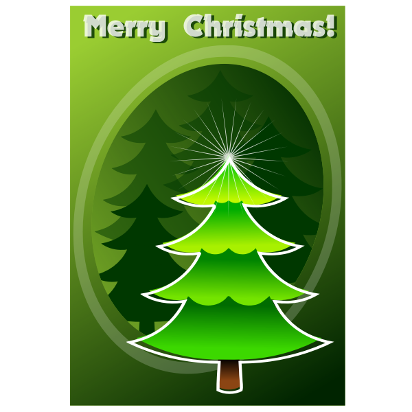 SVG Merry Christmas in green color vector image