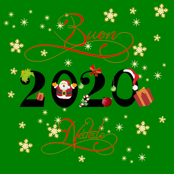 SVG Merry Christmas in Italian