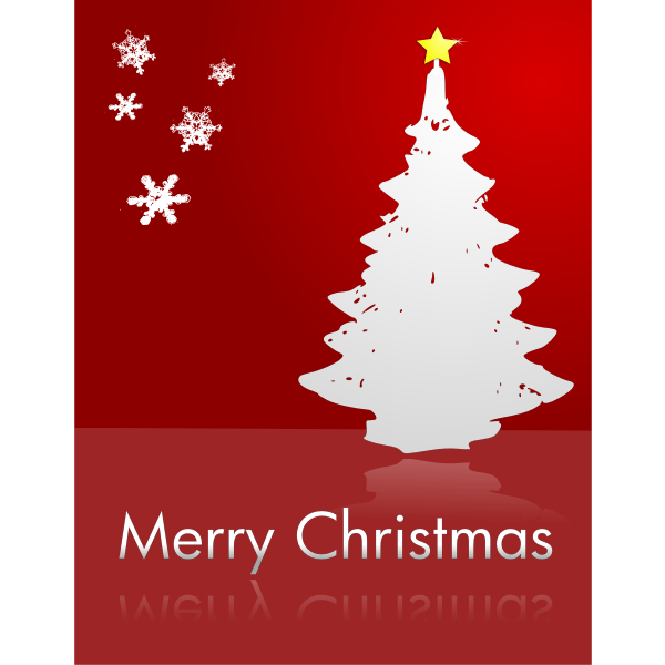SVG Merry Christmas in red color vector clip art