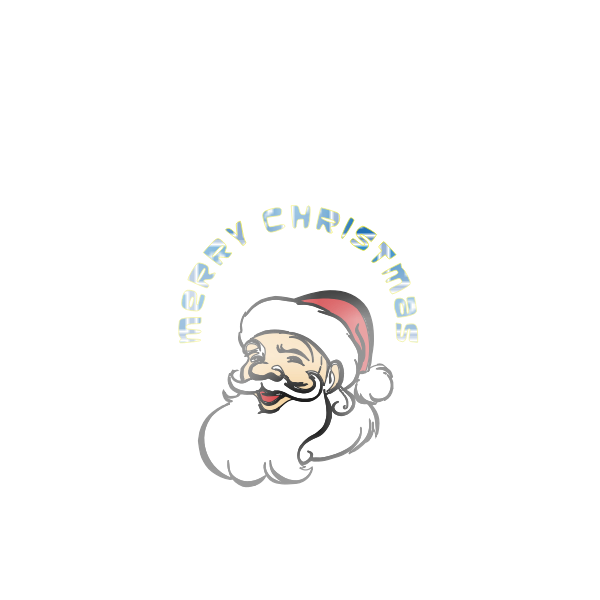 SVG Merry Christmas Santa Claus