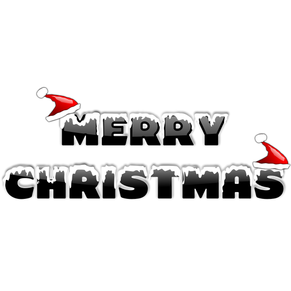 SVG Merry Christmas text vector
